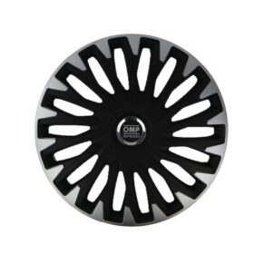 Copri Cerchioni OMP OMPS07021412 Nero Argentato 14" (Ricondizionati C)