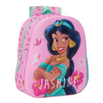 Zaino per Bambini 3D Disney Princess Jasmine Rosa 27 x 33 x...