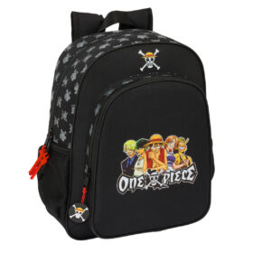 Zaino Scuola One Piece Nero 32 x 38 x 12 cm | Next Solution...